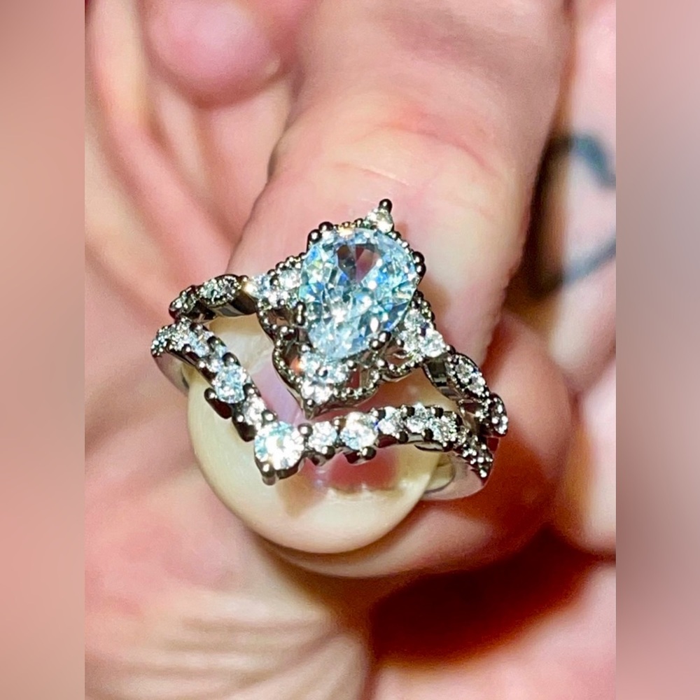 vintage wedding Ring set